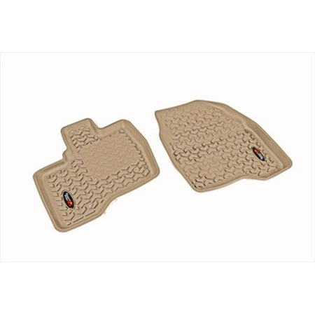 Rugged Ridge 83902 09 Floor Liner 44 Front Pair 44 Tan 44