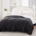 thumbnail image 2 of SEALY Electric Blanket Twin Size, Flannel & Sherpa Heated Blanket with 10 Heating Levels & 1-12 Hours Auto Off, Fast Heating Blan, 2 of 7