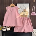 thumbnail image 4 of NIEWTR Toddler Baby Girls Summer Clothes Set Kids Watermelon Print T-shirt Short Sets Outfits for 1-4 Years Old 2Pcs Summer Gift Set 5-6 Years,Red, 4 of 9