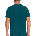 thumbnail image 4 of Yaoyar Mens Partial Zip V-Neck Scrub Top, Rib-Knit Panels, 2 Zip Pockets, 1 Welt Pocket PROTX2 Fabric- IN702A, 4 of 6