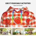 thumbnail image 4 of Salouo Tomatoes And Chili Pattern Hoodie Sweatshirts for Women, Autumn Pullover Hoodie Workout Sweat Women's Long Sleeve Preppy Sweatshirts-Medium, 4 of 7
