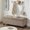 Line, variant on Upholstered Tufted Button Storage Bench, Linen Fabric Entry Bench with Spindle Wooden Legs, Bed Bench- Linen