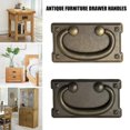 thumbnail image 2 of 4/8Pcs Rustic Handle Oak Furniture Land Style Replacement Handle Black & Bronze, 2 of 3