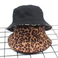 thumbnail image 2 of CoCopeanut 2019 Leopard Mencetak Ember Topi Topi Outdoor Perjalanan Topi Matahari Topi Topi untuk Wanita Wanita Topi Di Musim Gugur Musim Dingin girls'gifts, 2 of 6