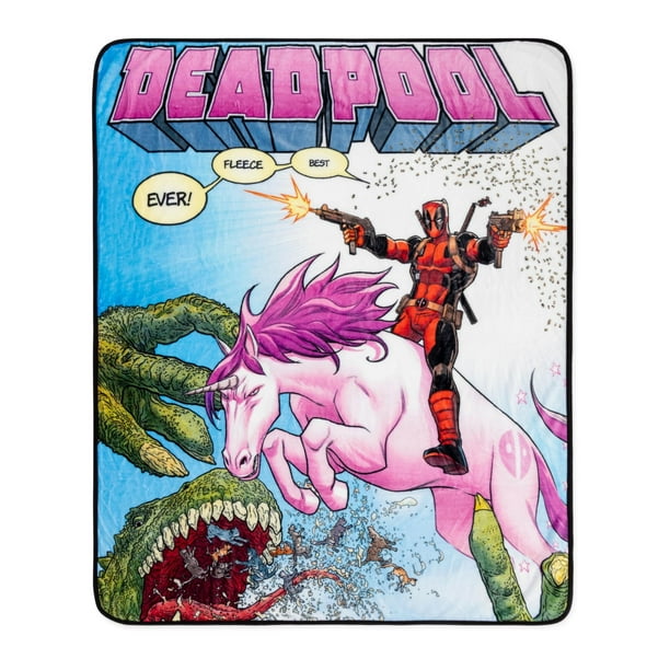 Manta polar plateada de Buffalo Marvel Deadpool 127 x 152 cm