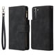 thumbnail image 3 of For Samsung Galaxy S23 S22 Plus Note 20 Ultra 5G Wallet Case For Women Men, PU Leather Magnetic Flip Lanyard Strap Wristlet Zipper Card Holder Phone Cases, 3 of 5