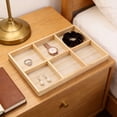 thumbnail image 4 of Wooden Sorting Tray 13.77 Inches Multi Compartment Storage Divider Organizer Showcase Display Box Home Handicraft Jewelry Tea Bags Small Parts Office Kitchen Storage Solution, 4 of 6