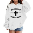 thumbnail image 3 of Kiijoy Toddler Girls Trendy Hoodie Jesus Loose Fit Hooded Sweatshirt for Kids, Sizes 3-4, 3 of 3