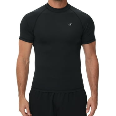 Weilanxin Men's UPF50  Quick-Dry Rash Guard Shirt Surfing, Running, Water Sports, Reflective Safety Design