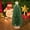 Green, variant on Christmas Ornaments 2025,Flocked Christmas Tree Mini Christmas Trees Christmas Decor Artificial Christmas Decorations, Christmas Tree Bottle Brush Trees Christmas Table Decorations (Green )