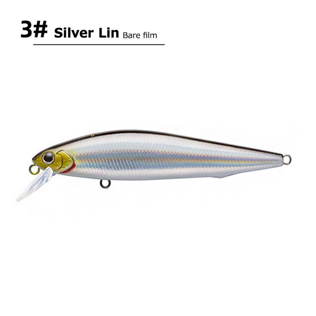 Señuelo de pesca de pececillo que se hunde Crankbaits Perca Pesca Aparejos de pesca (C Plata) Ndcxsfigh Para Estrenar