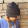 thumbnail image 4 of Unisex - Merino Wool - Lightweight Ridge Cuff Beanie - One Size - Charcoal Gray, 4 of 5