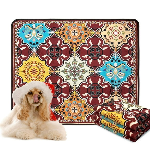 Almohadillas lavables para orinar Qeils Christmas para perros, 36 x 41 cm, paquete de 2