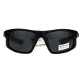 thumbnail image 2 of Nitrogen Mens Polarized Lens Sport Warp Plastic Sunglasses Black Blue Black, 2 of 4