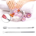 thumbnail image 4 of Nail Art Care Double-ended Nail Cuticle Trimmer Dead Skin Callus Remover Buffer Block Tools, 4 of 8