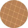 thumbnail image 1 of Ahgly Company Machine Washable Indoor Square Transitional Orange Area Rugs, 3' Square, 1 of 7