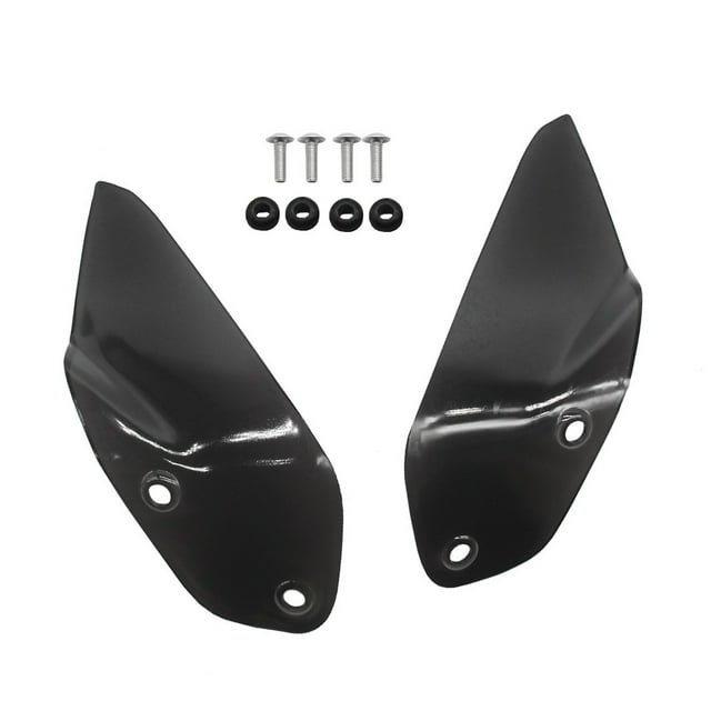 Xingzhi ABS Double Bubble Windshield Part For Enhanced Safety And Durability Lightweight Easy To Install smoky black 1Set