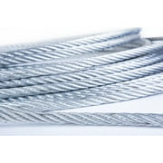 Groove Industrial 1/2 Galvanized Wire Rope Steel Cable IWRC 6x19 (50 Feet)