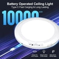 thumbnail image 4 of Motion Sensor Ceiling Light Magnetic Rechargeable 5 V 1 A Auto On With Smart Detection For Closets Hallways Garages, 4 of 9