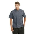 thumbnail image 2 of TopTie Unisex Short Sleeve Chef Coat Jacket, Dark Gray, 2 of 6