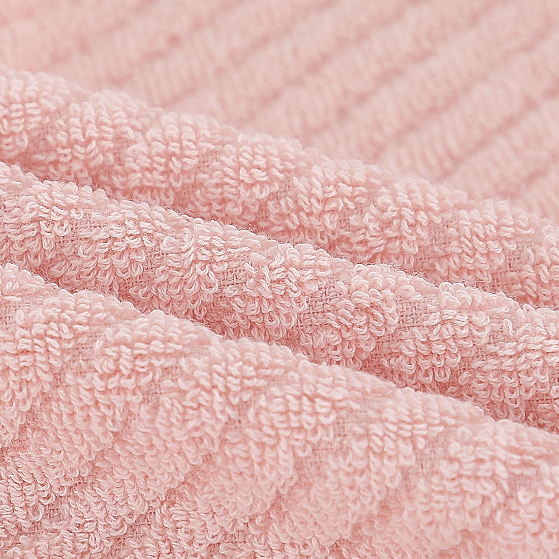 Unique Bargains 2-Pack 100% Cotton Absorbent Quick Dry Face Towels Pink