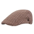 thumbnail image 2 of Mens Classic Newsboy Flat Cap in Breathable Cotton Adjustable Size for Daily Wear, 2 of 4