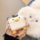 thumbnail image 4 of Compatible con funda Airpods, funda de silicona 3D para Airpod, lindo animal, pingüino, pollo, pato, reno, cerdo, divertido personaje de dibujos animados (AirPods Pro, pollo), 4 of 4