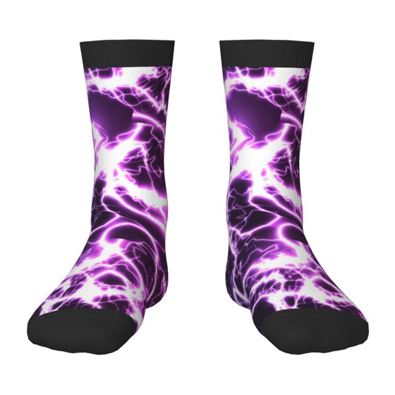 Naloa Blue Lightning Kids Socks Unisex Kids and Toddlers' Crew Socks, ,1 Pairs