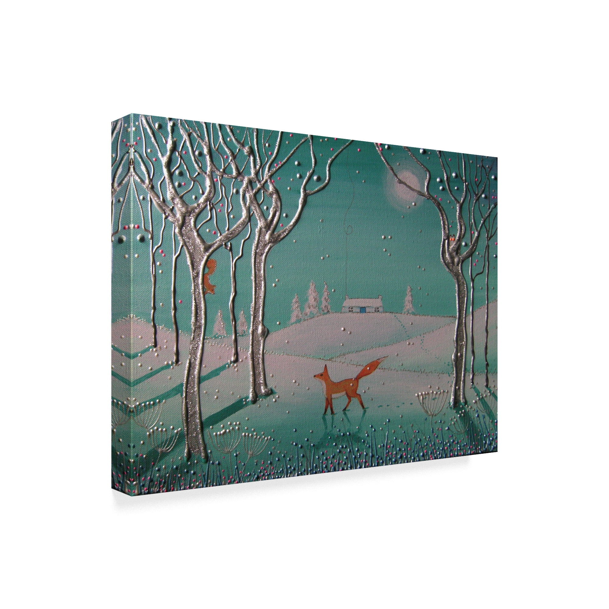 Trademark Fine Art 'Winter Wanderer' Canvas Art by Angie Livingstone