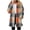 Red-A, variant on Plush Jackets For Women Full Zip Hooded Plaid Long Cardigan Casual Loose Thermal Winter Outwear With Pockets (XL, Khaki)