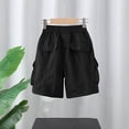 thumbnail image 6 of Thin Straight Leg Basic Wild Cargo Lounge Pants for Children Boy Girl Summer Fall Loose Fit Pants Shorts Child 2026 Soft Comfy Clothes Fashion 7 Years, 6 of 6