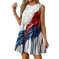 thumbnail image 5 of Boho Dresses, American Flag Casual Tank Sundress With Pockets 4Th Of July Beach T-Shirts Round Neck Dresses Patriotic Shapewear For Women Wedding Dress 2025 Casual Dresses (XL, Blue) ZMTing, 5 of 5