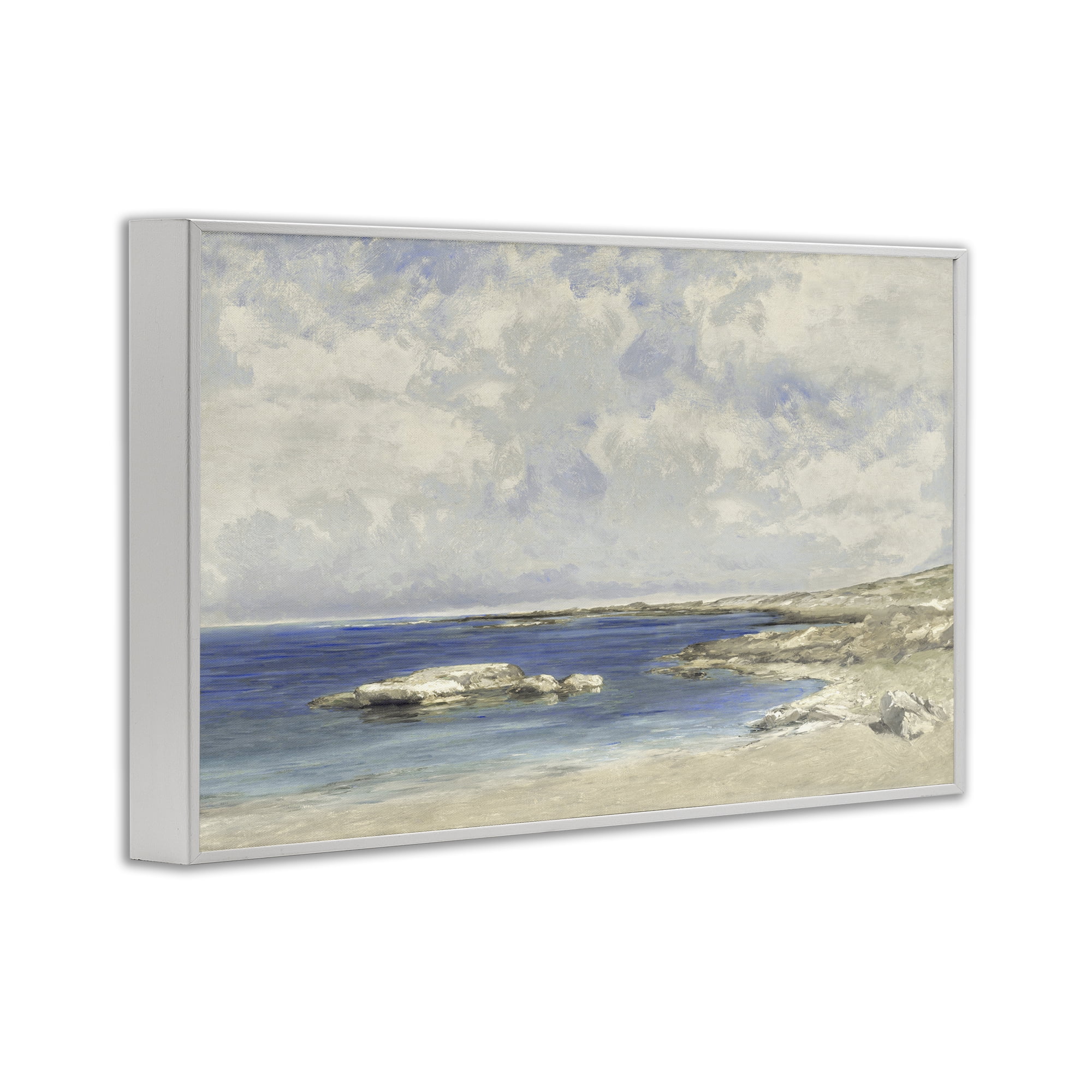 Stupell Industries Pond At Morning White Framed Giclee Art, design by Christy McKee