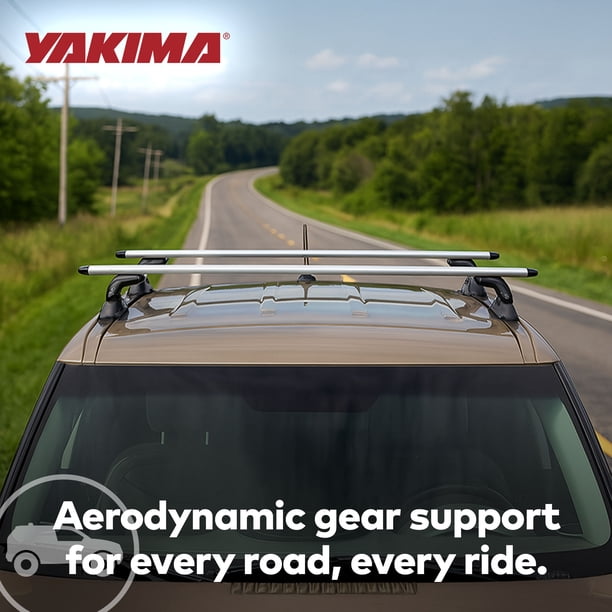 Yakima 60 Inch Aluminum JetStream Aerodynamic Roof Rack Crossbars