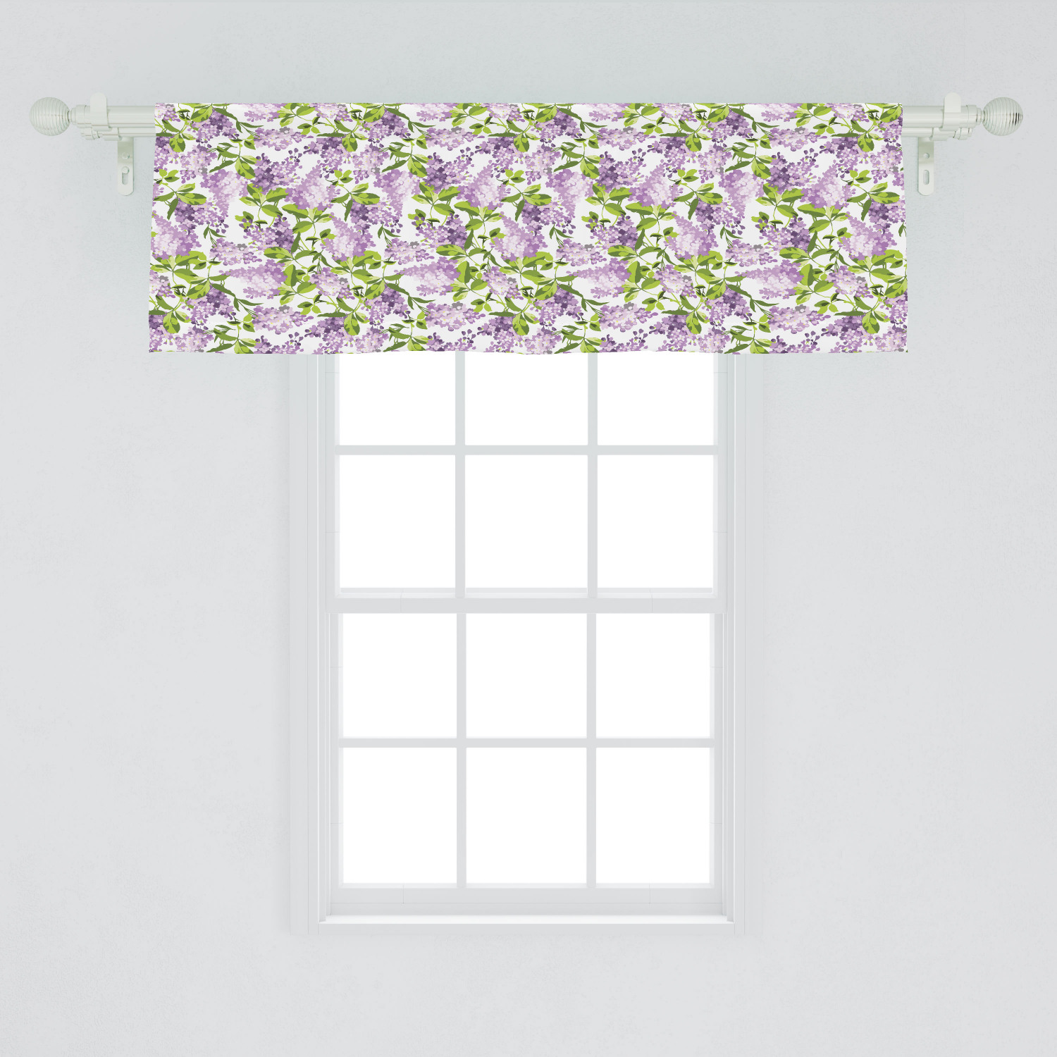 Mauve Window Valance, Spring Tree with Vibrant Blossoms Frangrance
