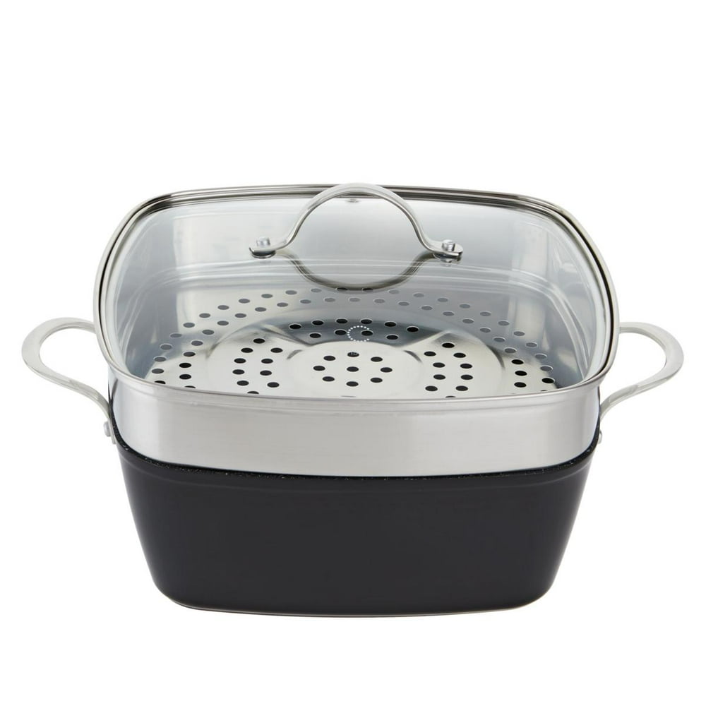 Curtis Stone DuraPan 4piece Chef's Square Saute Set Model 690881