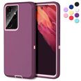 thumbnail image 1 of Entronix Case For Samsung Galaxy S21 Ultra Heavy Duty Case {Shock Proof-Shatter Resistant - Sturdy Rubber Case- Compatible for Entronix Case For Samsung Galaxy S21 Ultra} Color Purple, 1 of 6