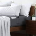 thumbnail image 2 of Swift Home  Deep Pocket Soft Microfiber Storage Pocket Fitted Sheet BLUE FOG - Twin XL, 2 of 5