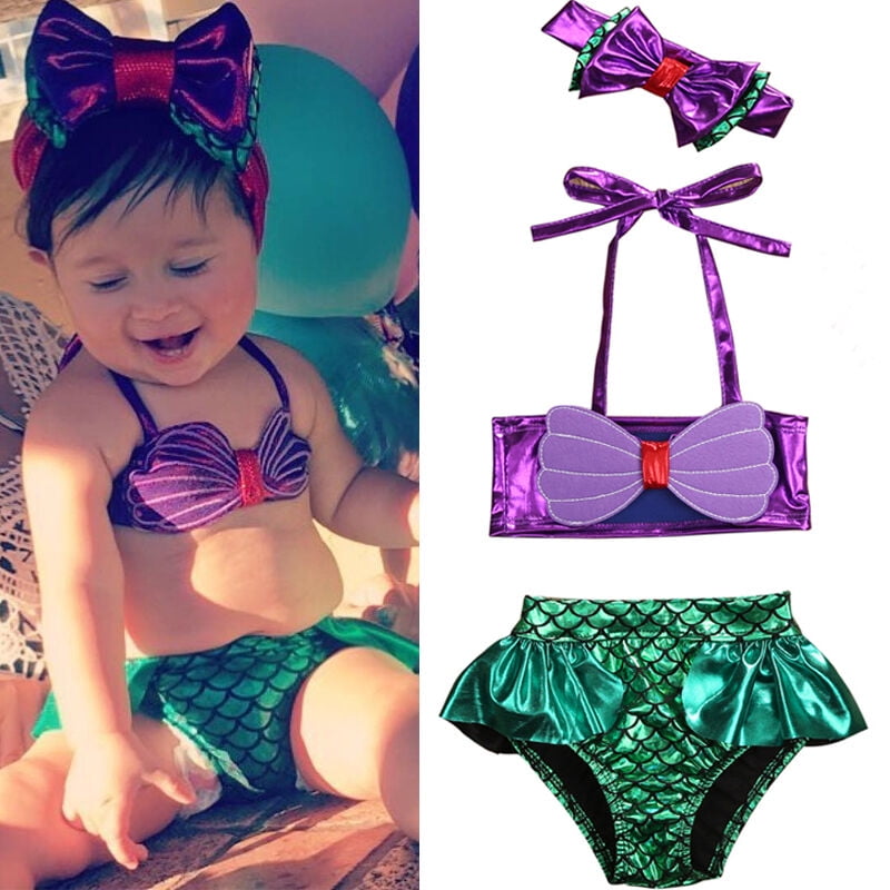 Girls mermaid bikini sales