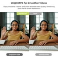 PlexiCam Pro V2 Supporto Per Webcam In Acrilico Trasparente - Posiziona La Tua Webcam Su Schermi Da Laptop A 32 Pollici - Alternativa A Treppiedi E Teleprompter - 3
