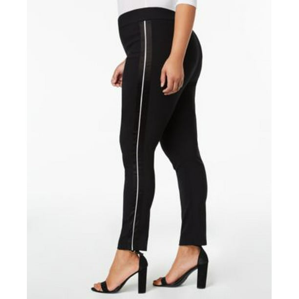 satin stripe trousers