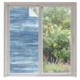thumbnail image 2 of Blue Window Privacy Film, Vintage Modern Abstract Art Ombre Static Cling UV Sun Blocking Tint Film Heat Control Windows Films for Bedroom Bathroom, Window Stickers 35.4"x78.7", 2 of 8