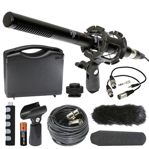 Vidpro XM-88 13-Piece Professional Video & Broadcast Unidirectional Condenser Microphone Kit 