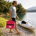 thumbnail image 4 of Waterproof Kayak Deck Bag, 9.84x9.84x3.15in Paddleboard Storage Pouch with 4 Hooks, Compact Dry Bag for Beach & Outdoor Essentials, 1PC (Red), 4 of 4