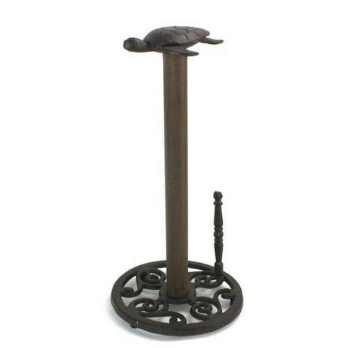 Handcrafted Nautical Decor Turtle FreeStanding Paper Towel Holder