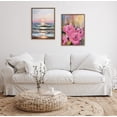 thumbnail image 7 of Kate and Laurel Sylvie Hot Pink Framed Canvas Wall Art by Mary Sparrow, 18x24 Gold, Modern Light Botanical Flower Art for Home Wall Decor, 7 of 7