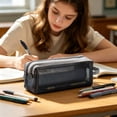 thumbnail image 2 of Back to School Supplies Under 1 Pencil Case Aesthetic Zipper Pencil Bag Large Pencil Bag for Teens School Students and Adults #862, 2 of 9