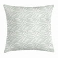 thumbnail image 1 of Palm Tree Throw Pillow Cushion Cover, Abstract Leafage of Exotic Beach Trees with Pastel Artistic Display, Decorative Square Accent Pillow Case, 18 X 18 Inches, Pale Sage Green White, by Ambesonne, 1 of 2