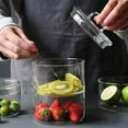 thumbnail image 4 of Stackable Heat Resistant Glass Bowl Transparent Salad Bowl Innovative Dessert Fruit Box With Lid, 4 of 8