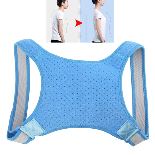 Back Posture Corrector, Close Fitting Comfortable Back Support Brace for Outdoor Gray,Blue,Black,Pink